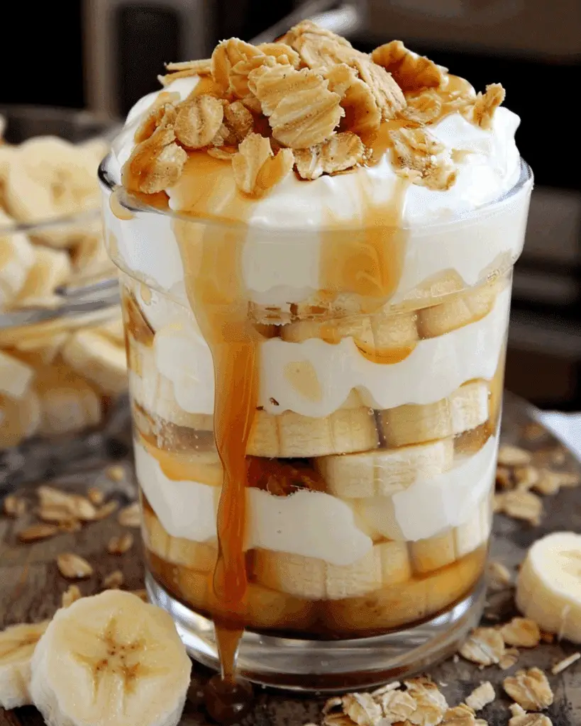Caramel Banana Pudding Parfaits
