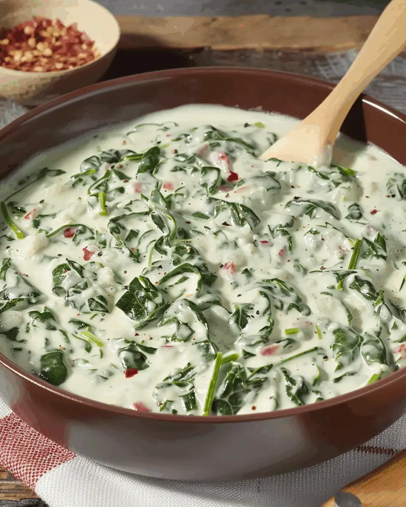 Cheesy Creamed Spinach