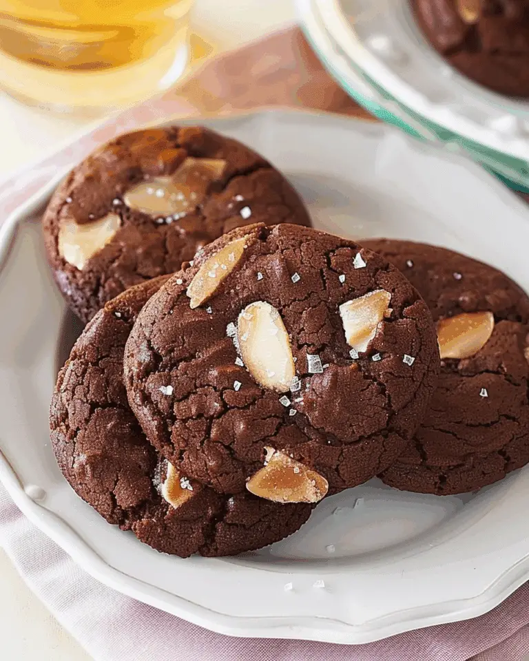 Chocolate–Almond Praline Cookies