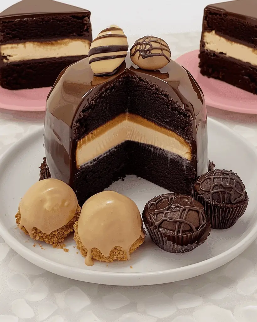 Chocolate Caramel Mousse Dome Cake