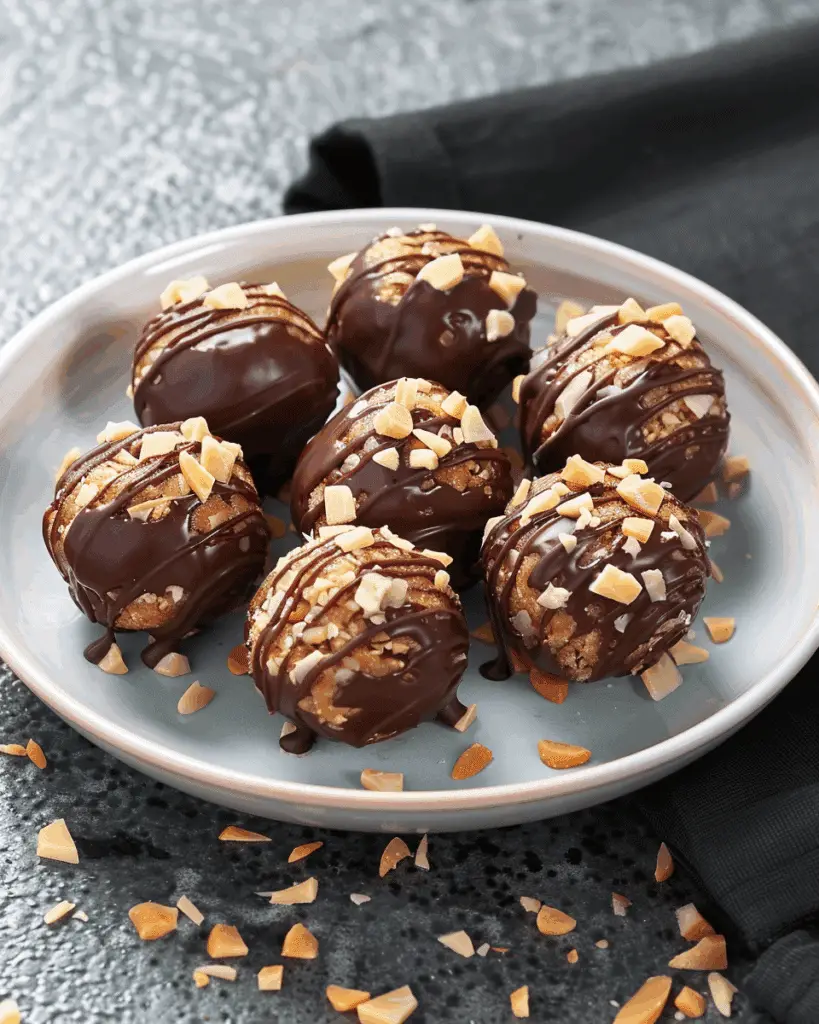 Chocolate No Bake Peanut Butter Balls