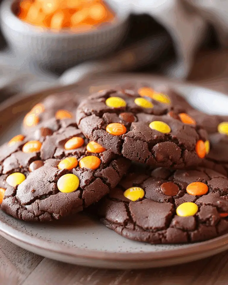 Chocolate Reese’s Pieces Cookies