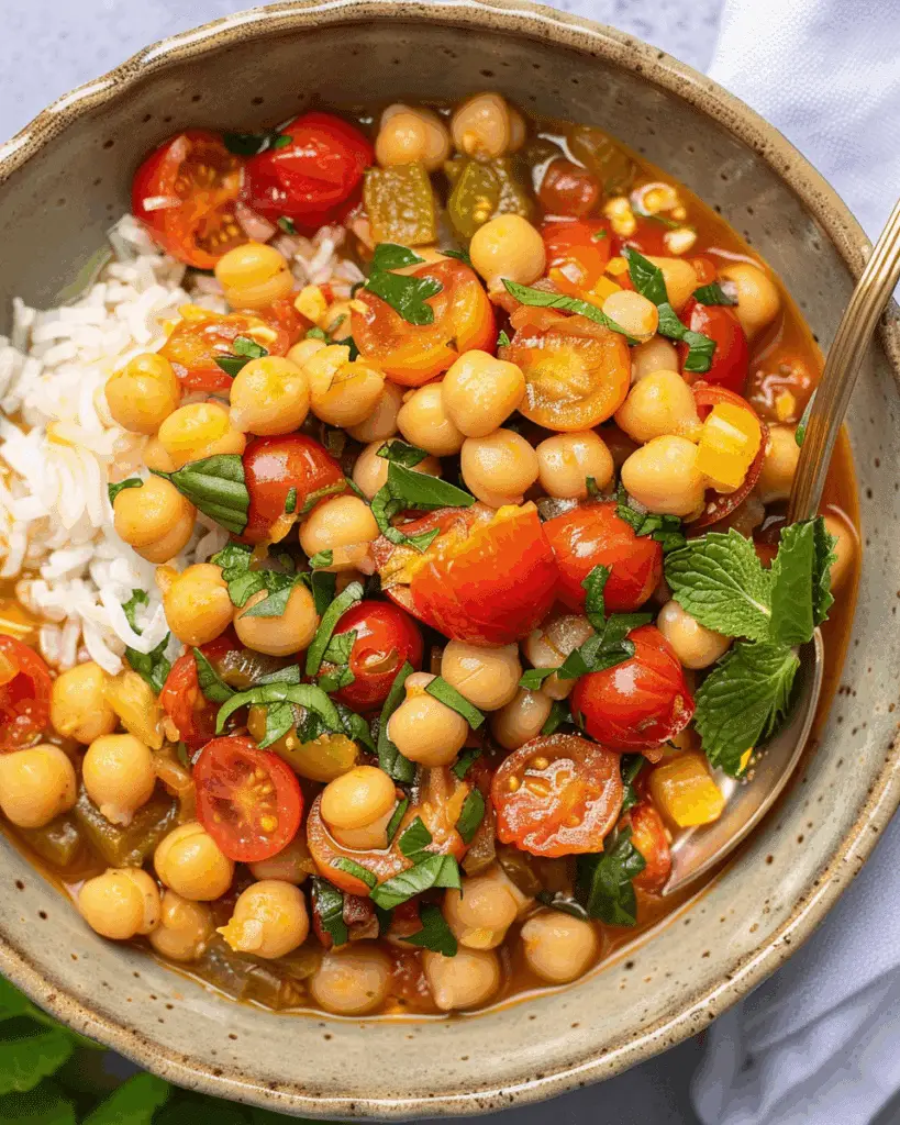 Coconut Tomato Chickpea Stew