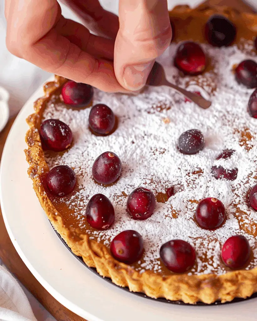 Cranberry Curd Tart