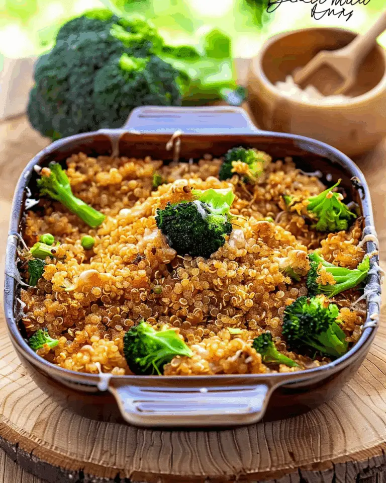 Creamy Chicken Quinoa and Broccoli Casserole