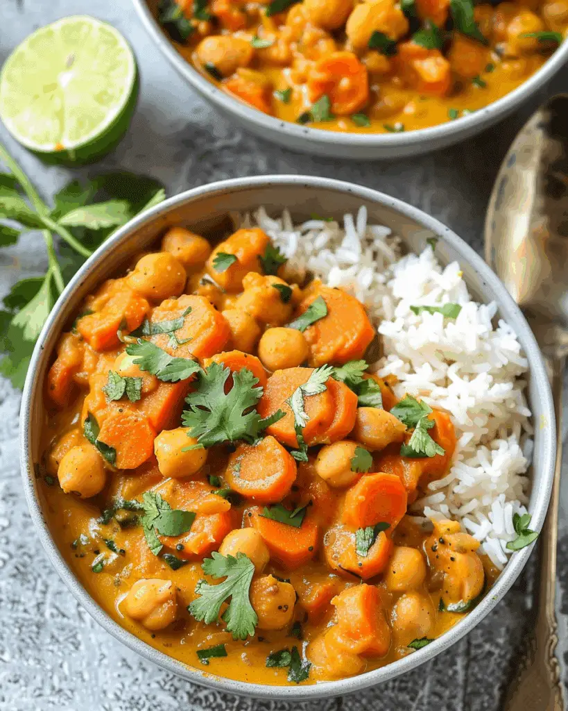 Creamy Chickpea and Carrot Curry