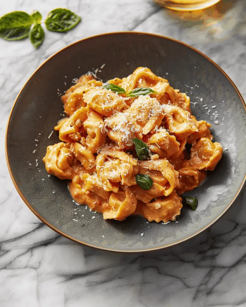Creamy Tomato Tortellini (One Pan)