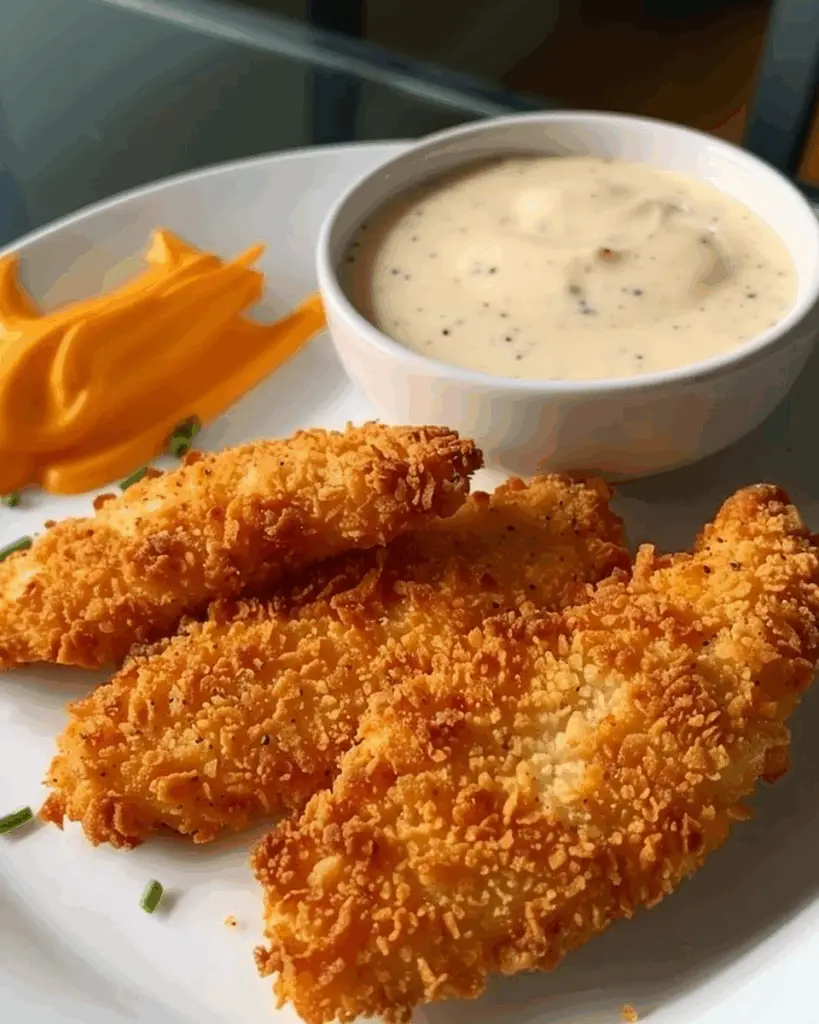 Crispy Buffalo Chicken Tenders with Ranch Dip