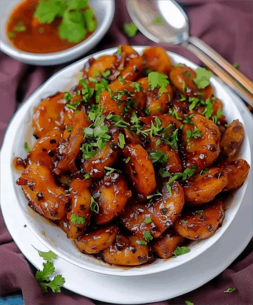 Crispy Honey Chili Potatoes