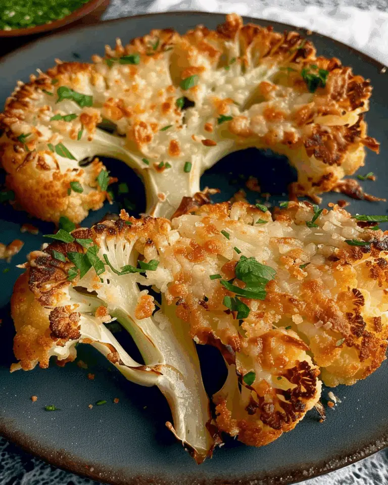 Crispy Parmesan Cauliflower Steaks