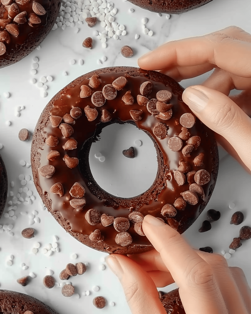 Double Chocolate Protein Donuts