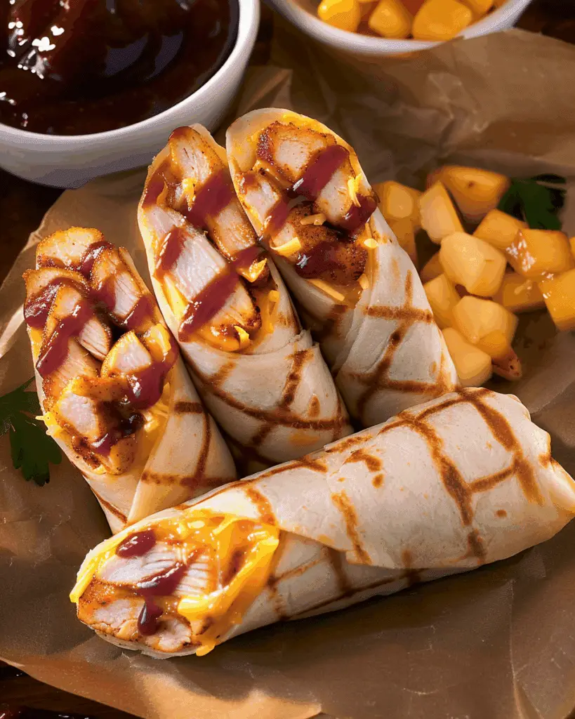 10-Minute BBQ Chicken Wrap