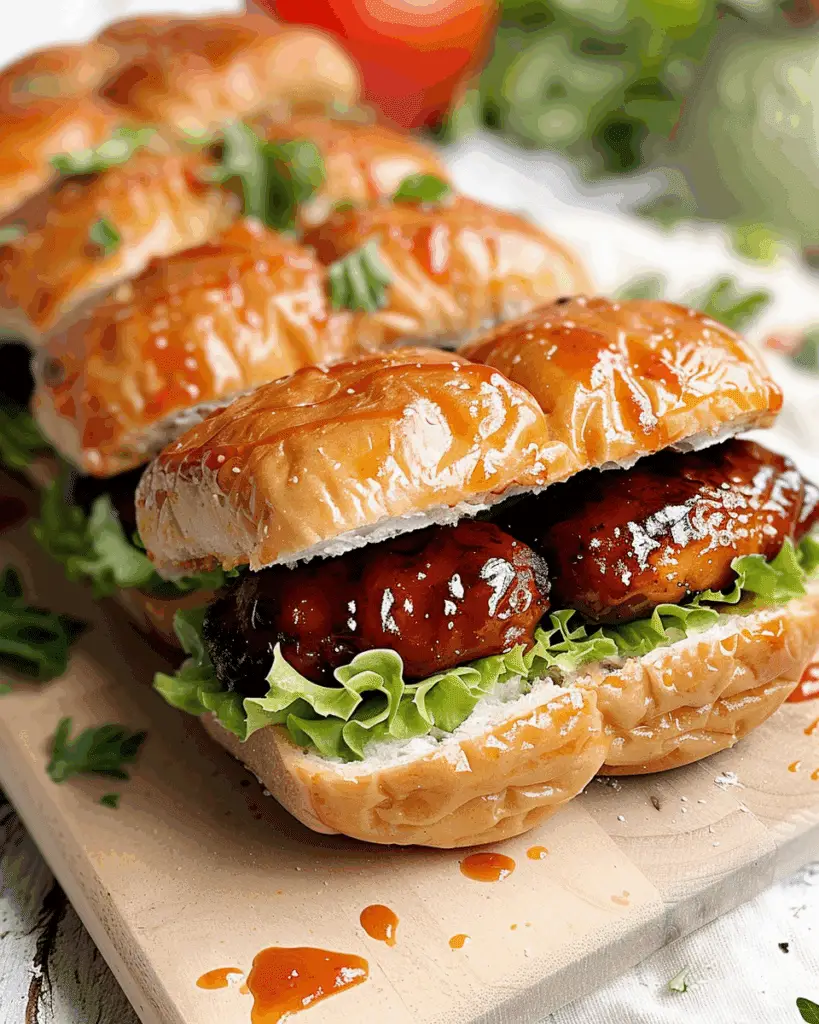 Easy Cheesy BBQ Chicken Sliders