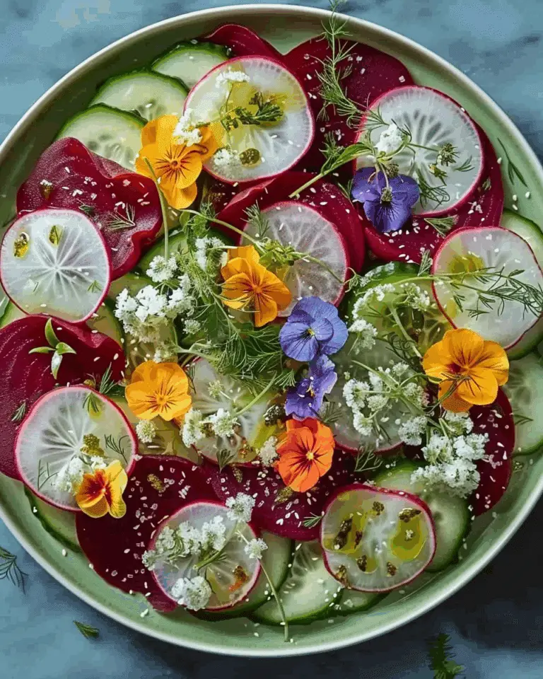 Fresh Cucumber and Beet Salad