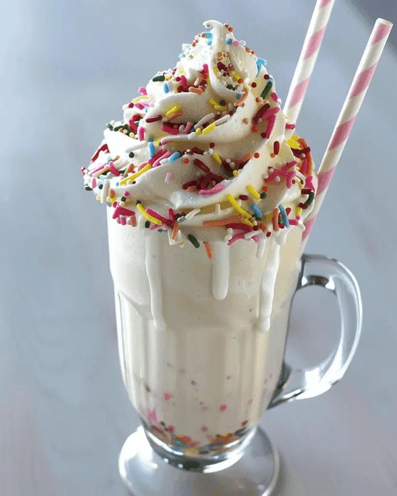 Funfetti Cake Batter Milkshake