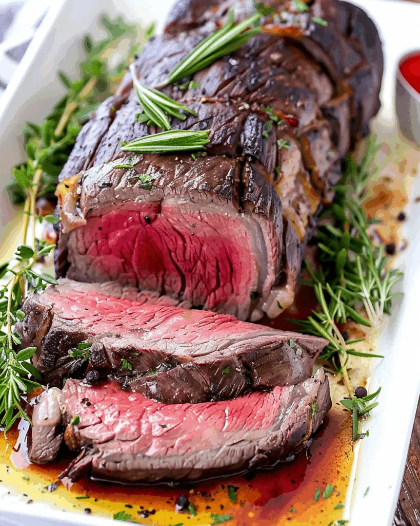 Garlic Herb Butter Beef Roast