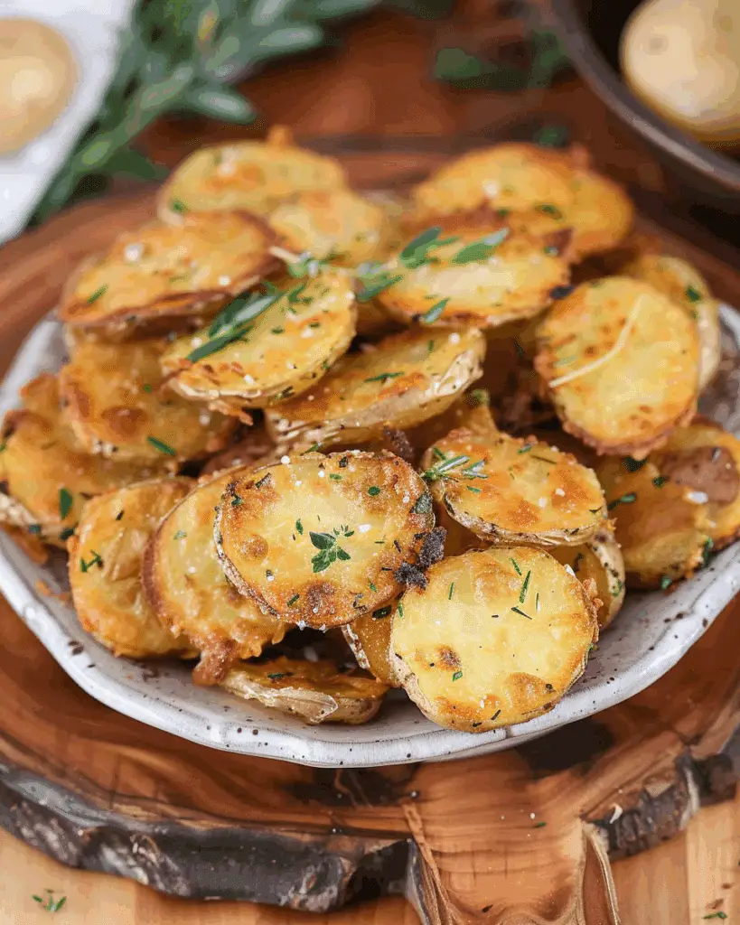 Garlicky Crispy Potatoes with All the Herbs