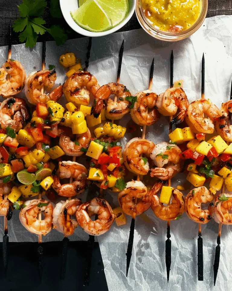 Grilled Shrimp With Charred Corn and Mango Salsa