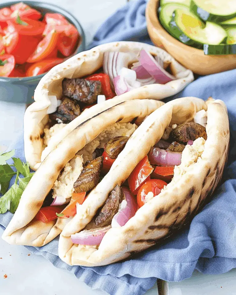 Grilled Veggie and Hummus Pitas