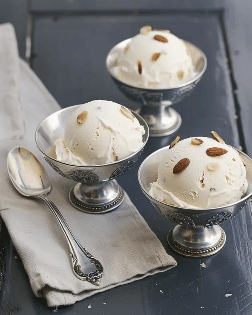 Honey Almond Frozen Yogurt