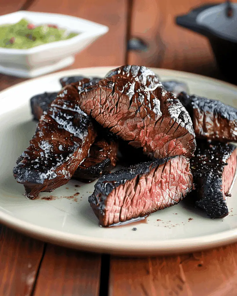 Honey & Bourbon-Glazed Steak Tips