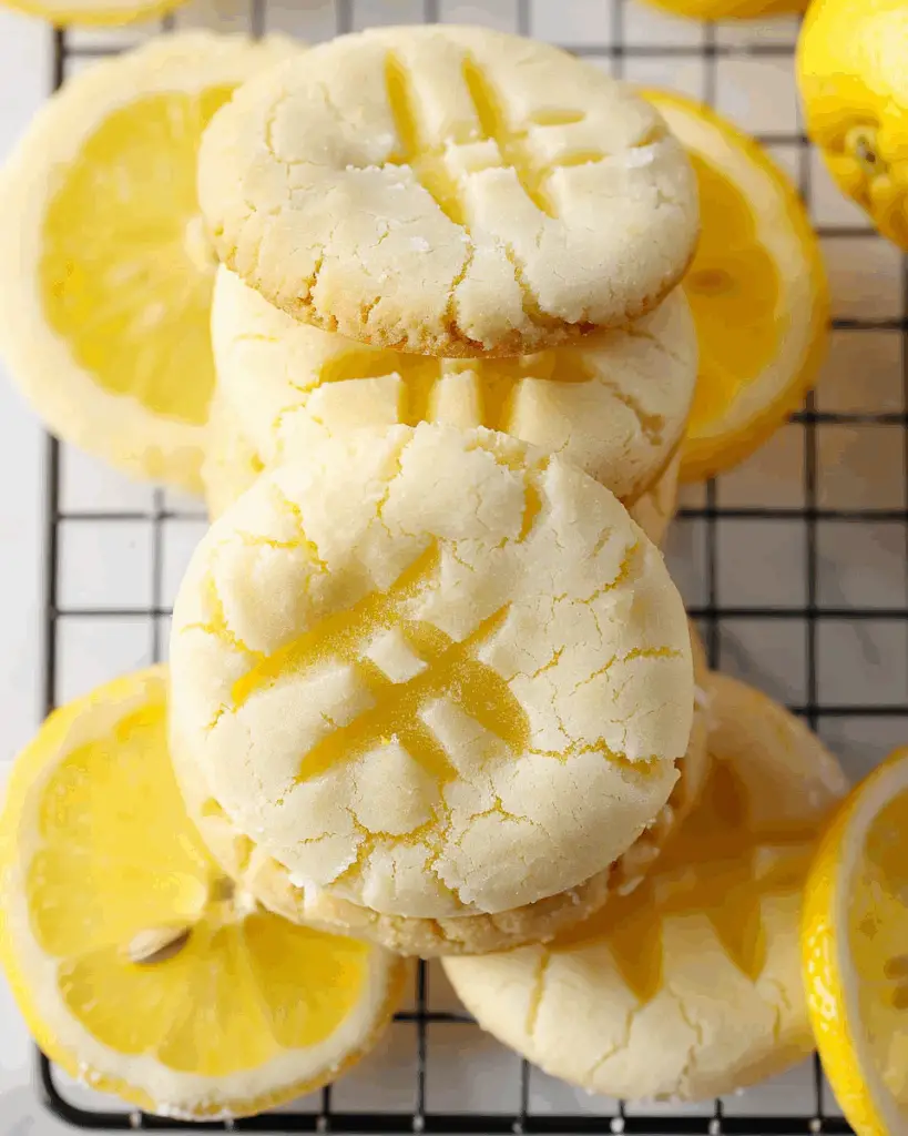 Lemon Shortbread Cookies
