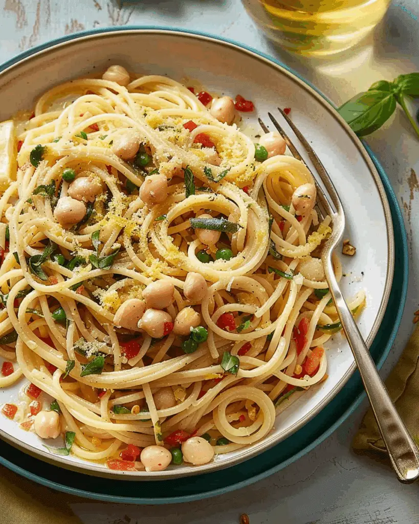 Lemony White Bean Pasta