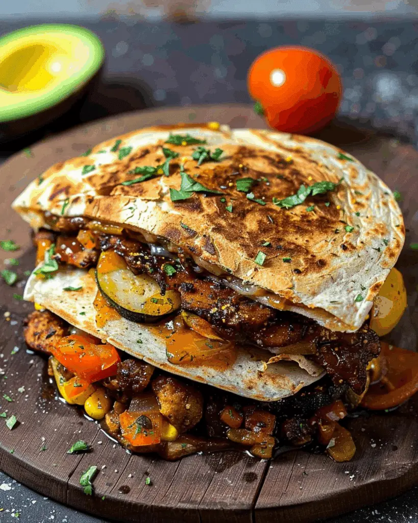 Loaded Veggie Quesadillas