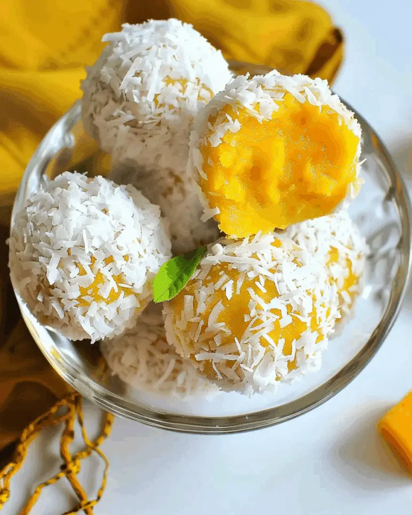 Mango & Coconut Bliss Balls