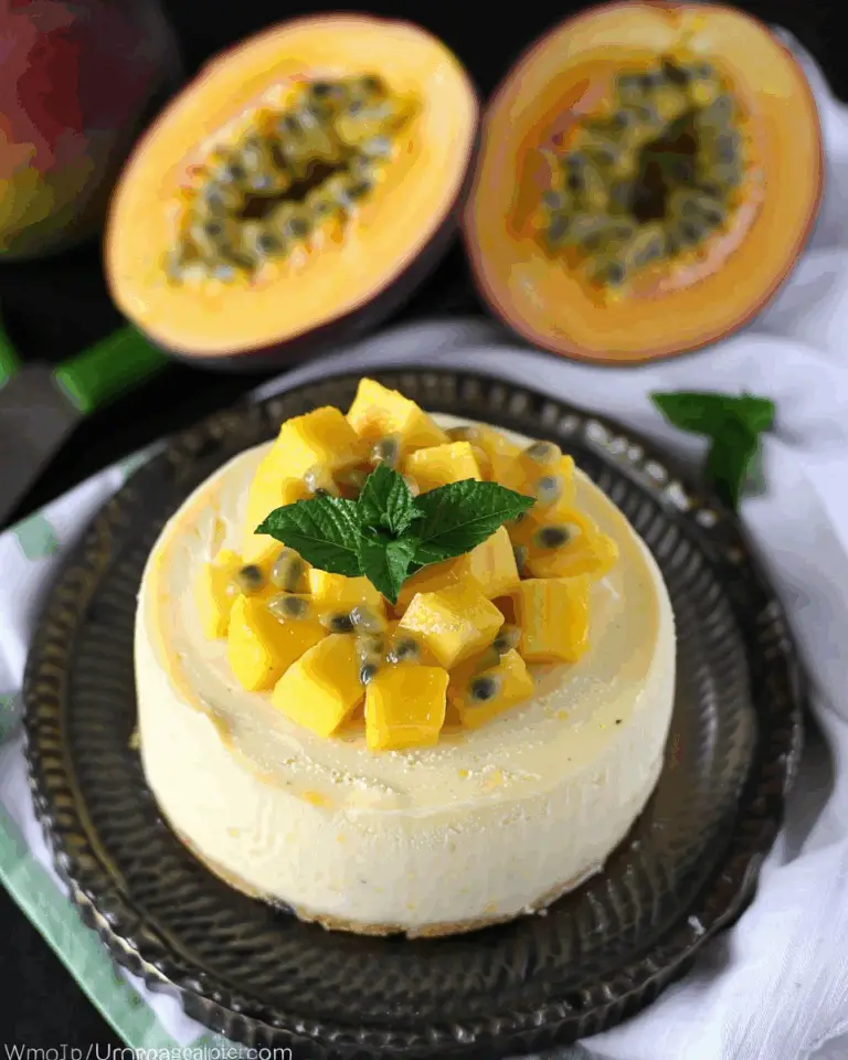 Mango and Passionfruit Ice Cream Cake