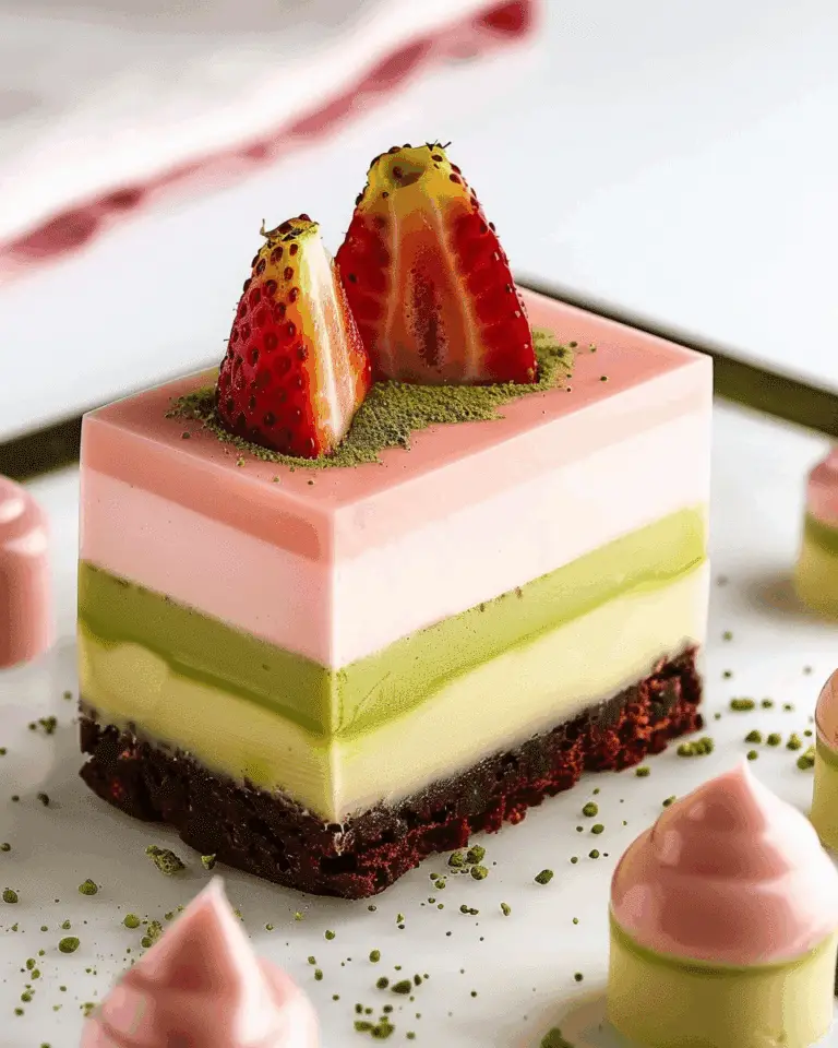 Matcha Strawberry Cream Bars