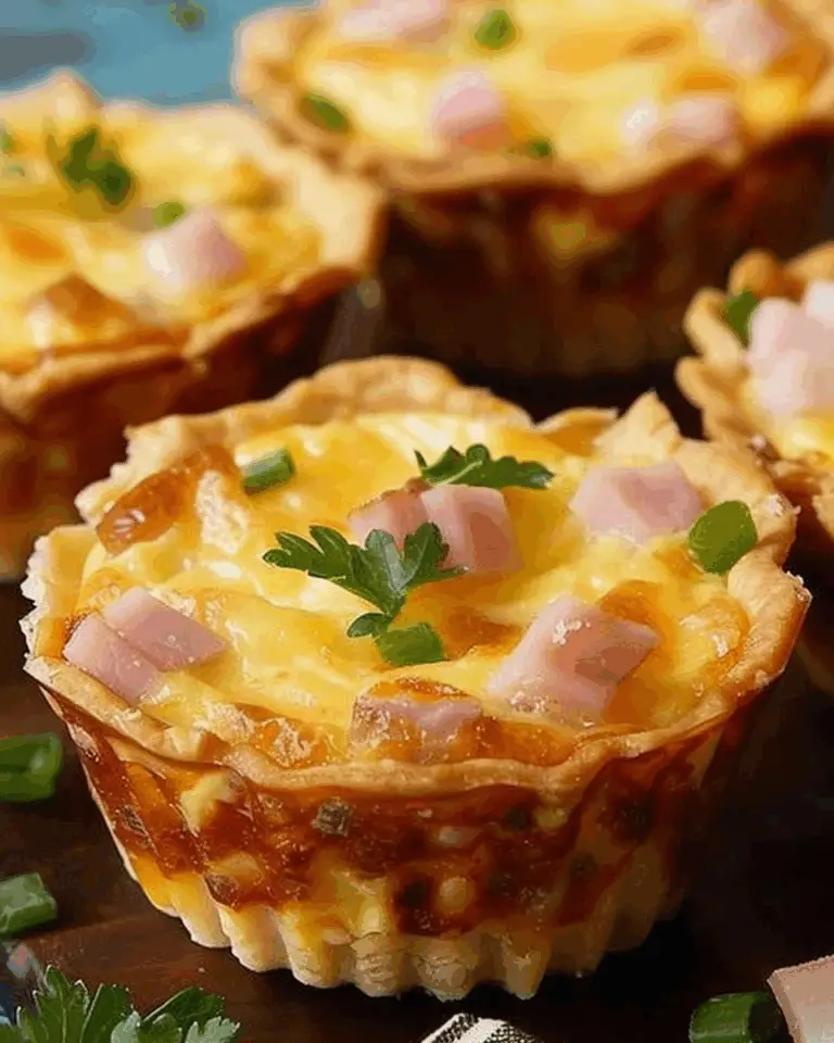 Mini Cheese & Onion Quiche Cups
