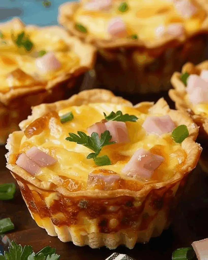 Mini Cheese & Onion Quiche Cups