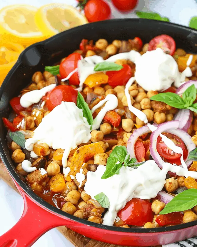 Moroccan Spiced Chickpea Skillet