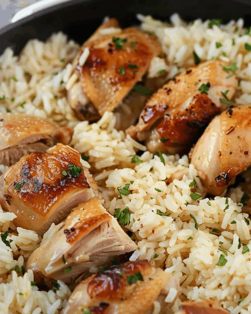 Garlic Butter Chicken and Rice