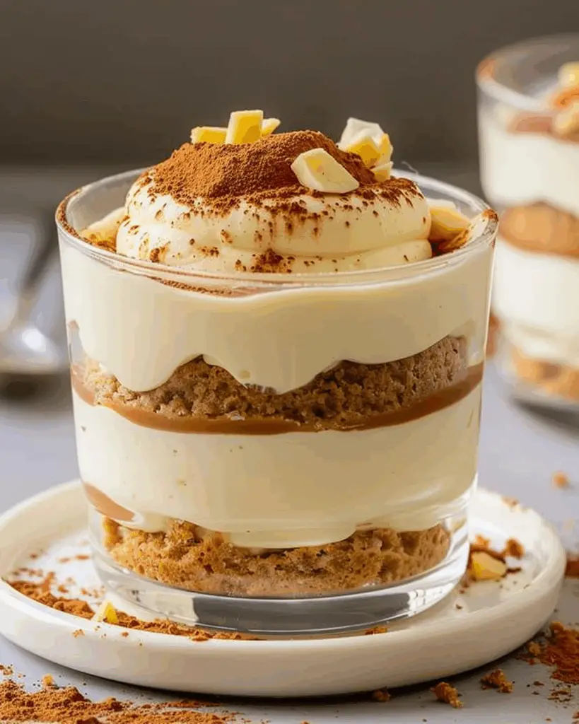Protein-Packed Vanilla Almond Tiramisu Cups
