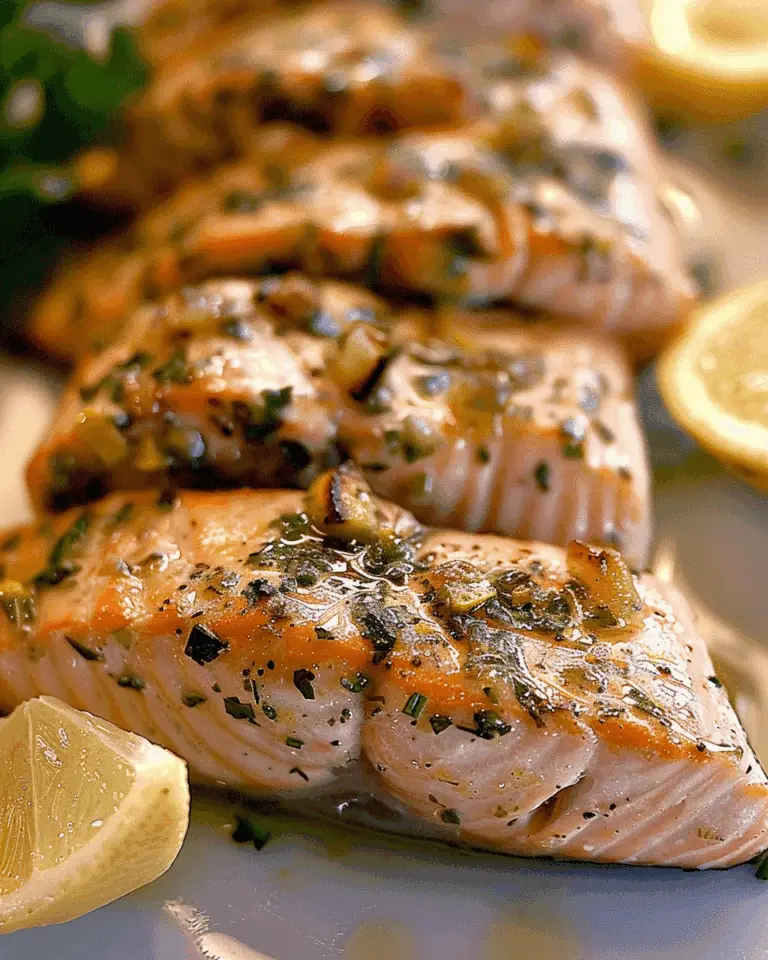 Salmon with Lemon Herb Yogurt Sauce
