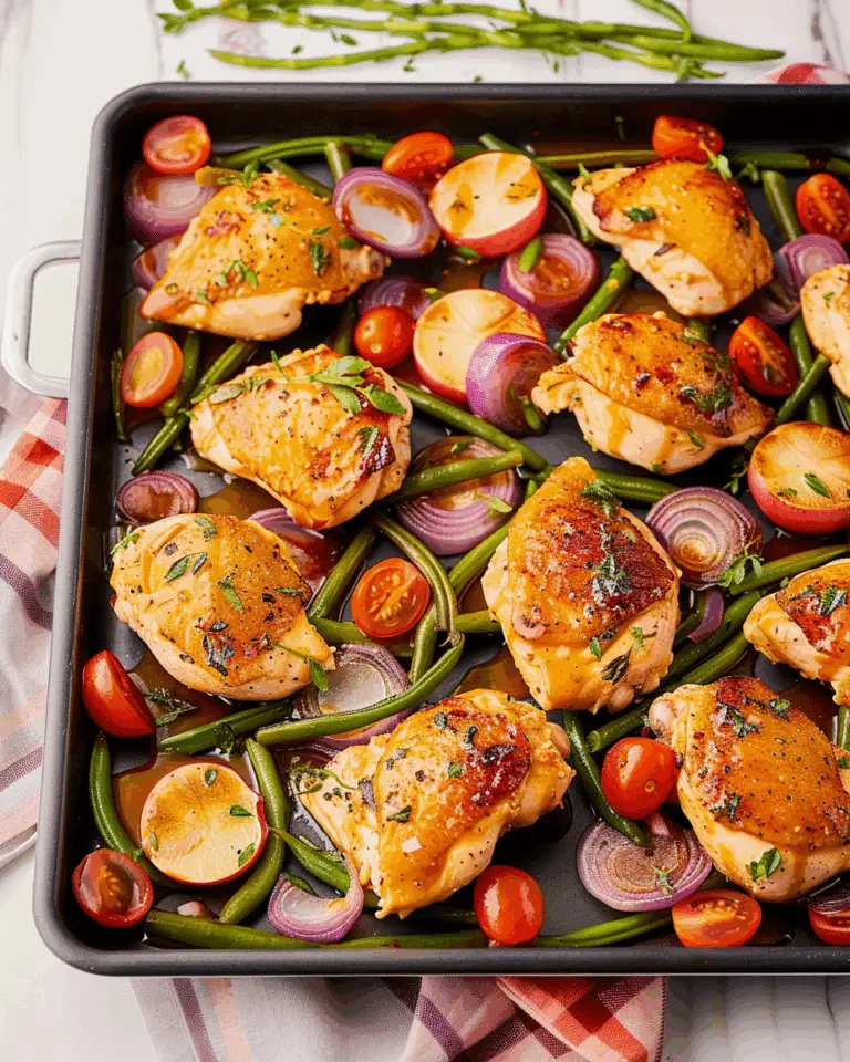 Sheet Pan Maple Glazed Chicken with Vegetables