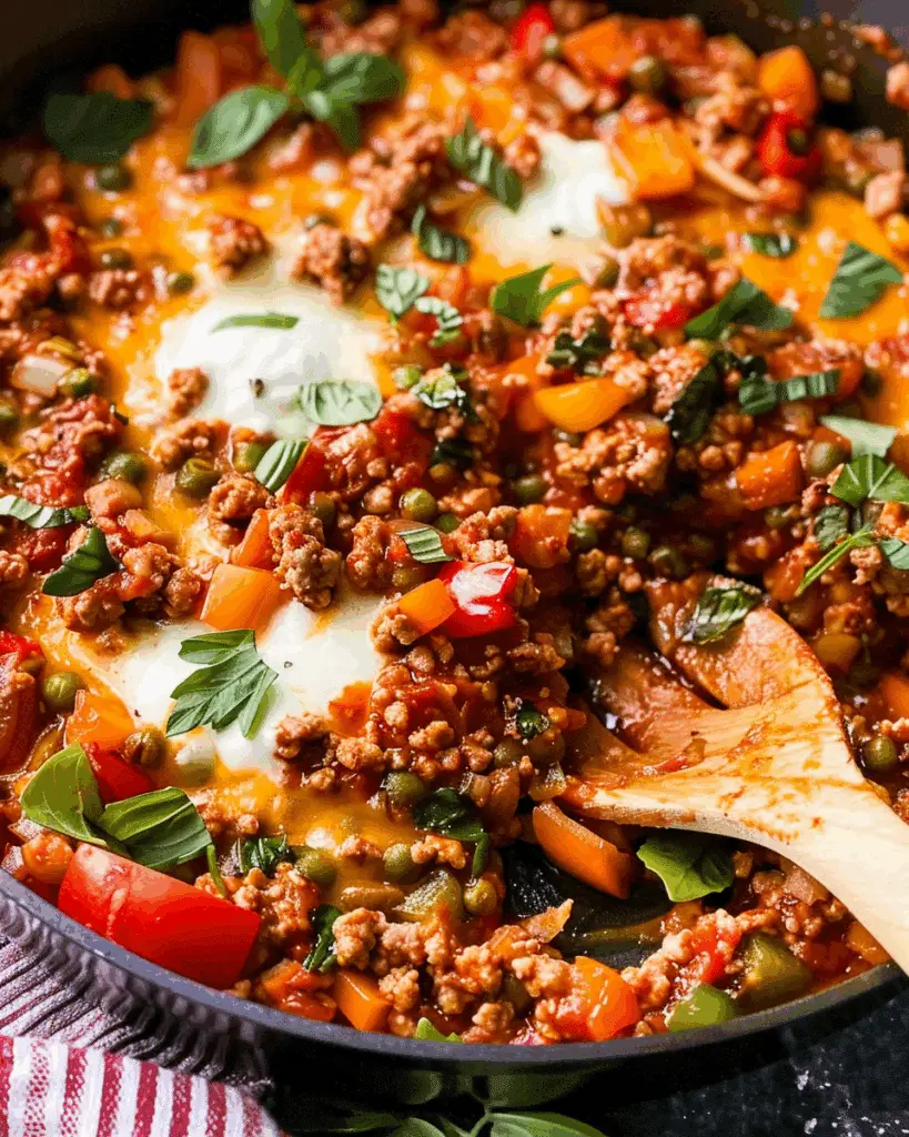 Simple Ground Turkey Skillet Dinner