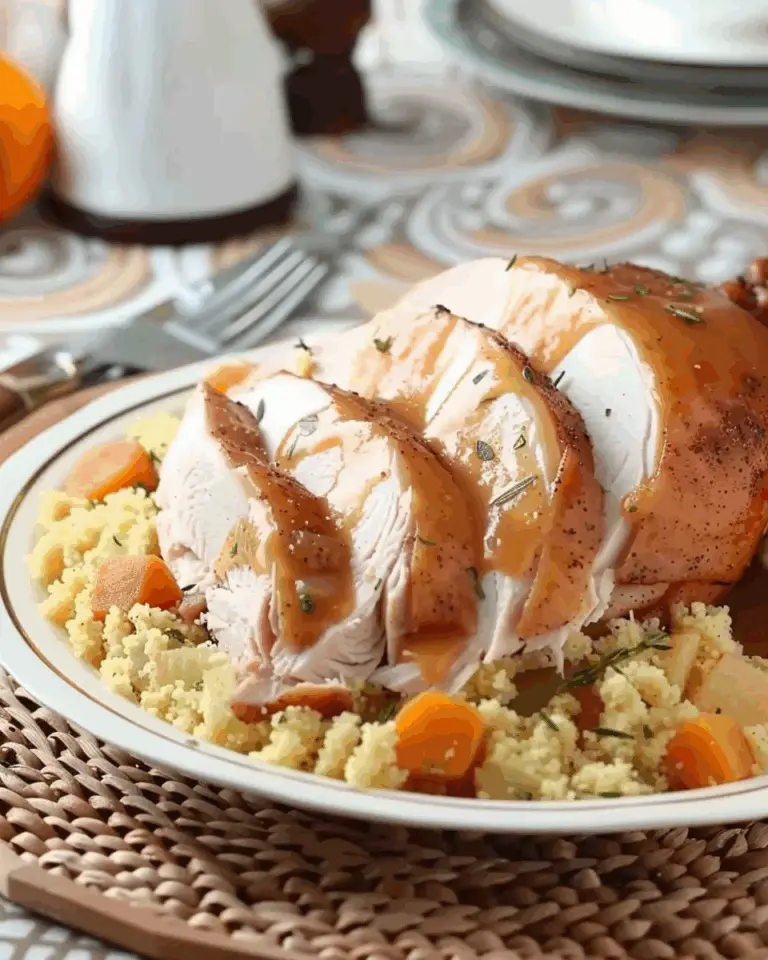 Slow Cooker Spiced Turkey Breast and Couscous