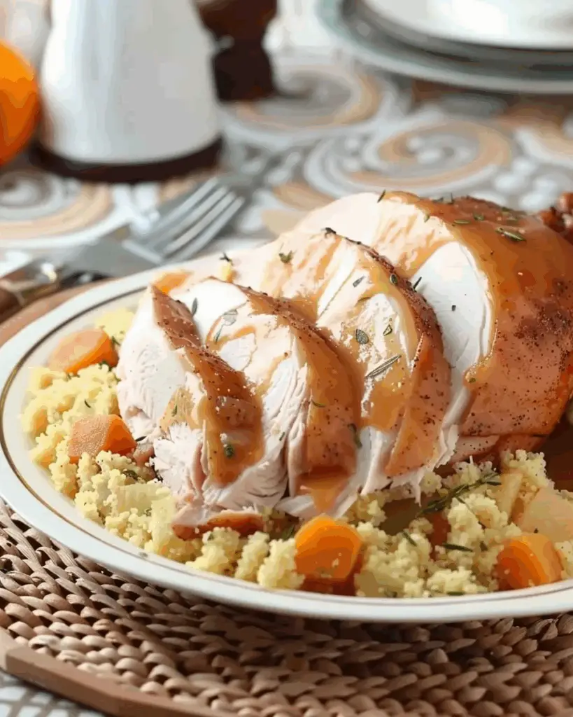 Slow Cooker Spiced Turkey Breast and Couscous