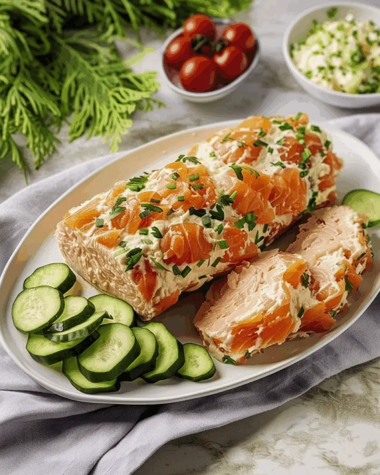 Smoked Salmon and Cream Cheese Log