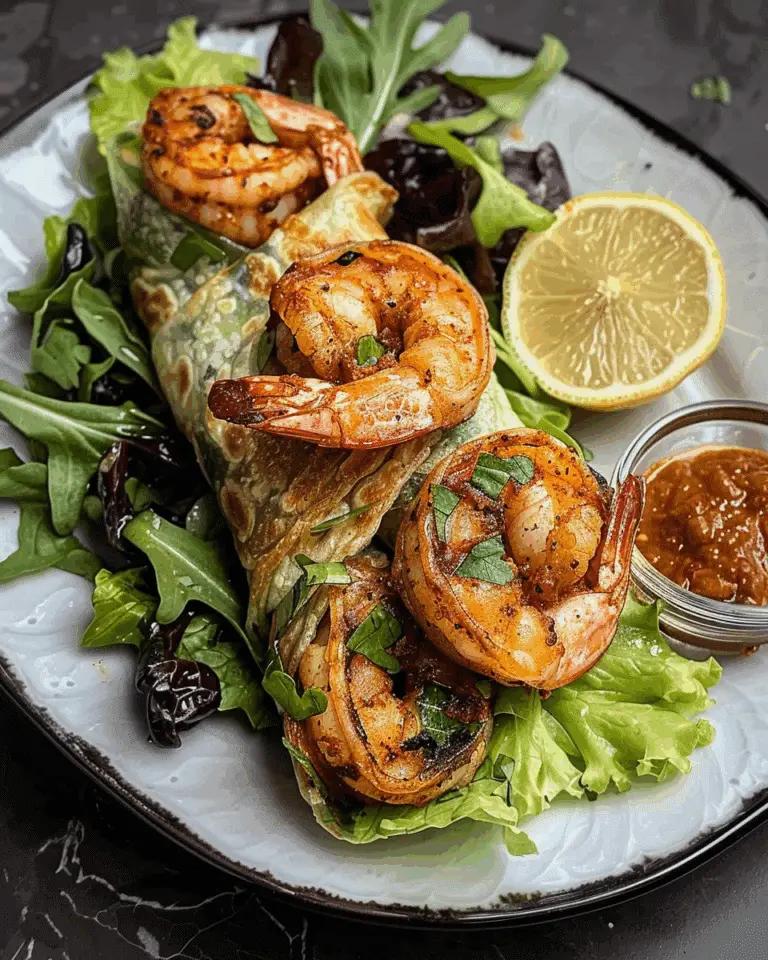 Spicy Shrimp Wraps with Chipotle Sauce