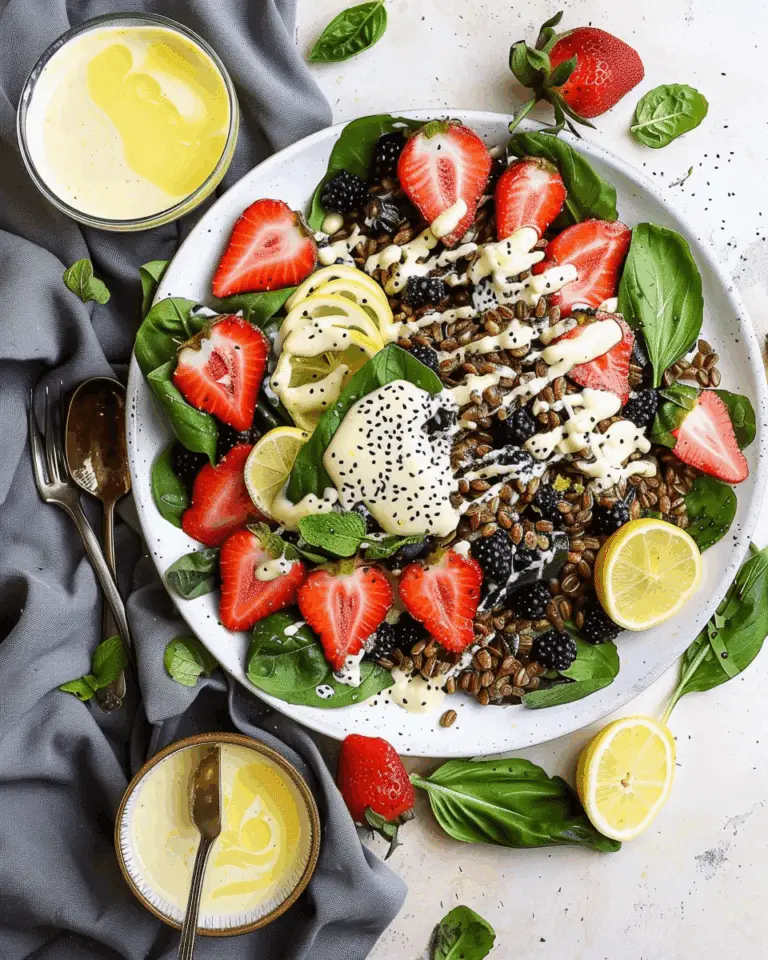 Spring Farro Salad with Lemon Tahini Dressing