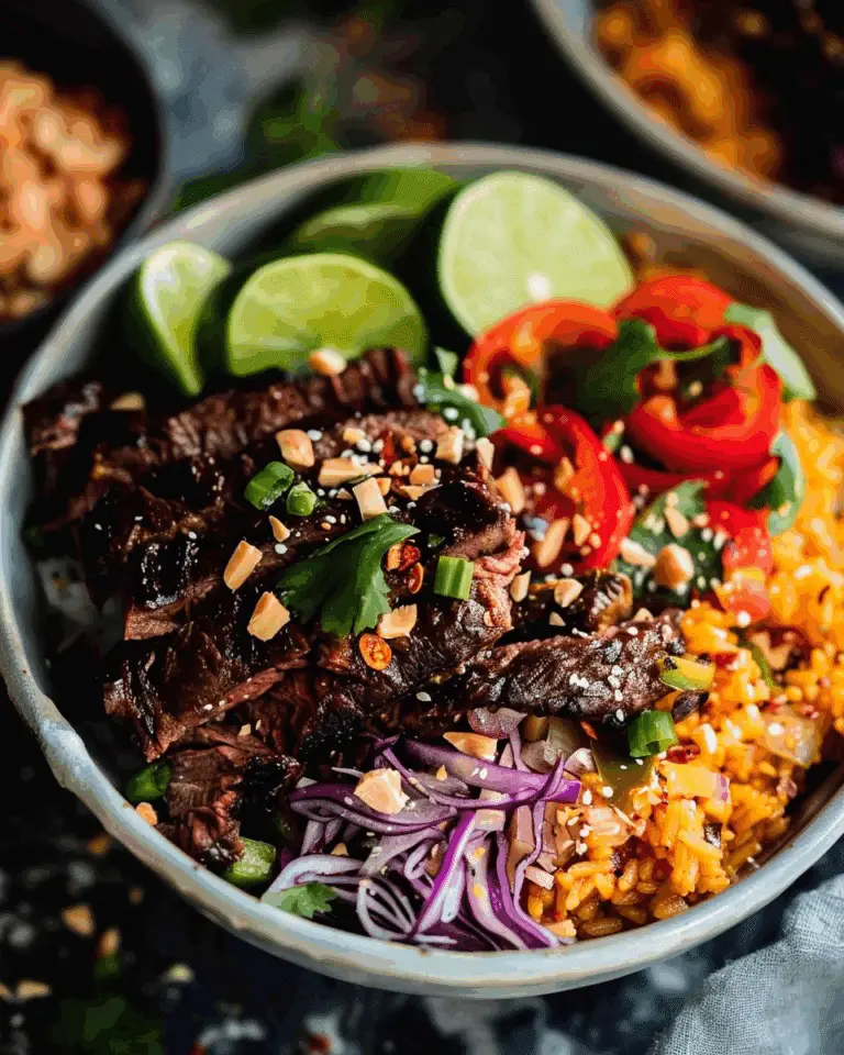Thai Sweet Chilli Beef Bowls