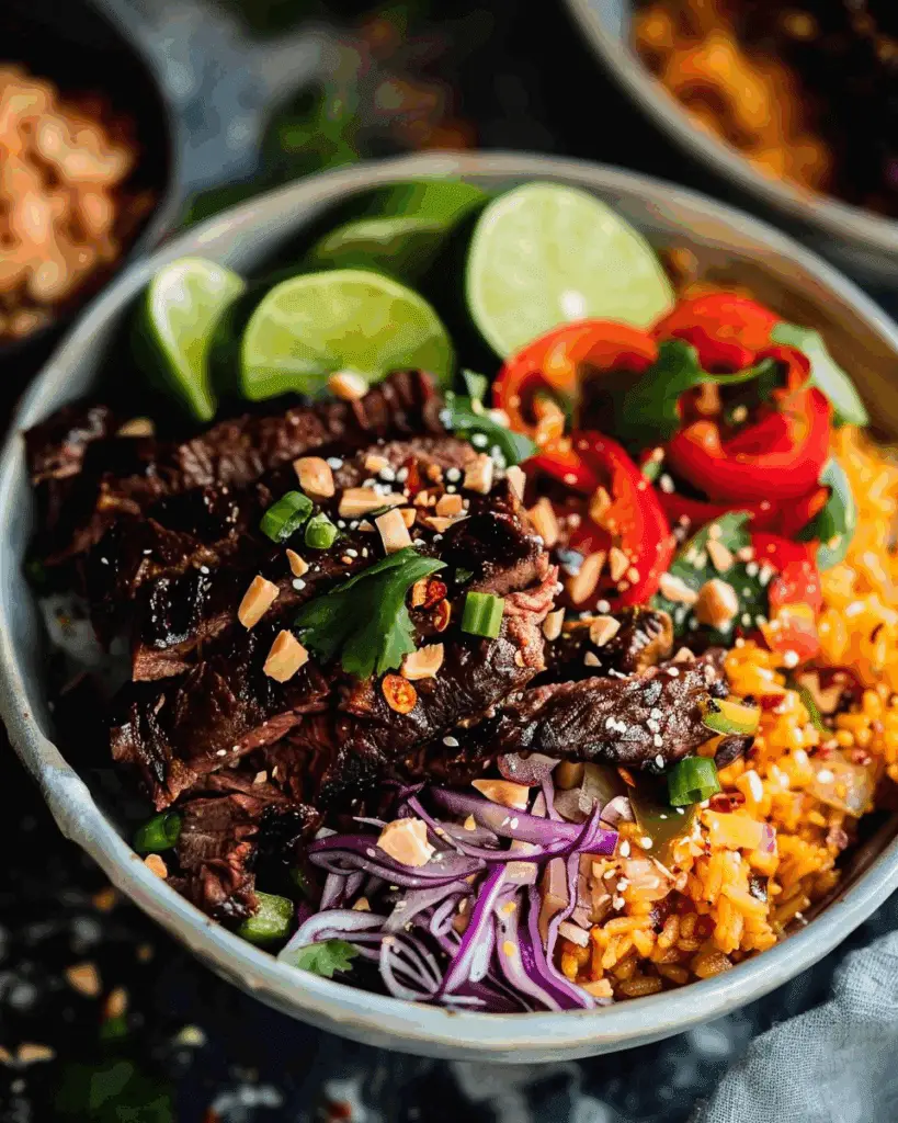 Thai Sweet Chilli Beef Bowls