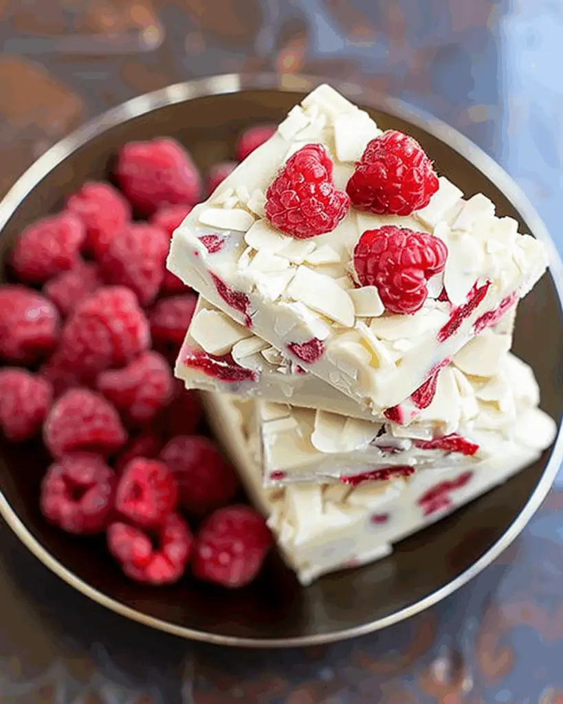 Fresh Raspberry White Chocolate Bark