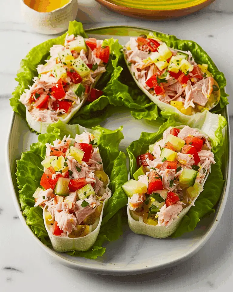 Tuna Salad Lettuce Wraps