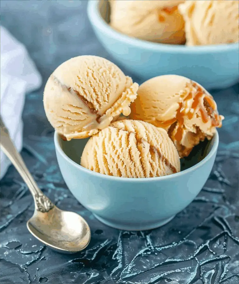 Vanilla Caramel Swirl Ice Cream