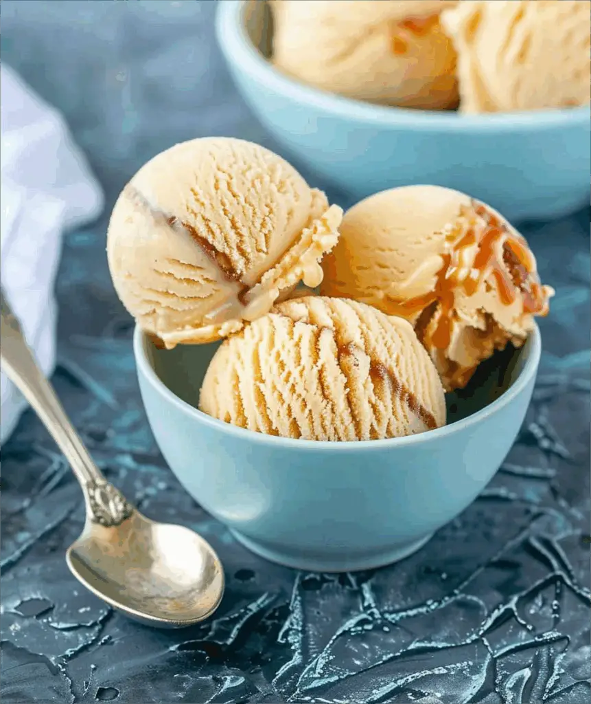 Vanilla Caramel Swirl Ice Cream